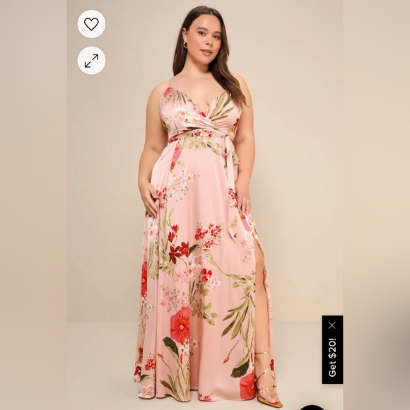 Lulus Rylee Satin Maxi Dress